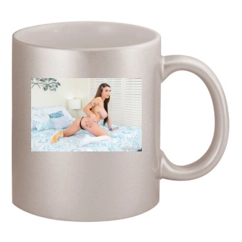 Gabbie Carter 11oz Metallic Silver Mug