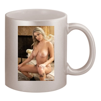 Gabbie Carter 11oz Metallic Silver Mug