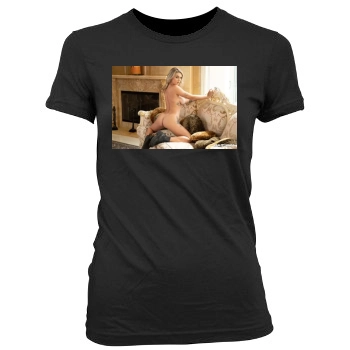 Gabbie Carter Women's Junior Cut Crewneck T-Shirt