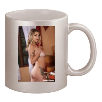 Gabbie Carter 11oz Metallic Silver Mug