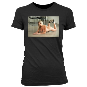 Gabbie Carter Women's Junior Cut Crewneck T-Shirt