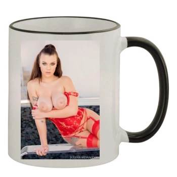 Gabbie Carter 11oz Colored Rim & Handle Mug