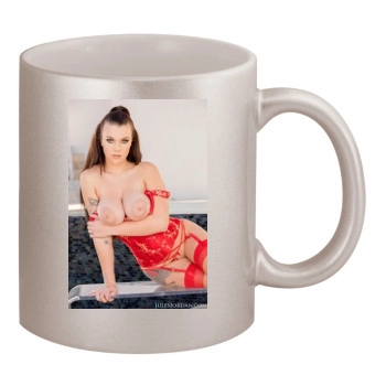 Gabbie Carter 11oz Metallic Silver Mug