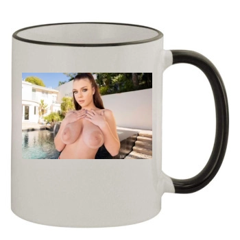 Gabbie Carter 11oz Colored Rim & Handle Mug