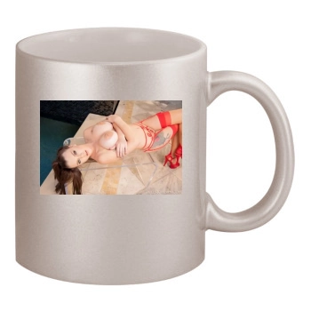 Gabbie Carter 11oz Metallic Silver Mug