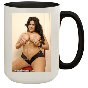 Angelina Castro 15oz Colored Inner & Handle Mug