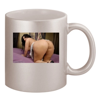 Angelina Castro 11oz Metallic Silver Mug