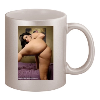 Angelina Castro 11oz Metallic Silver Mug