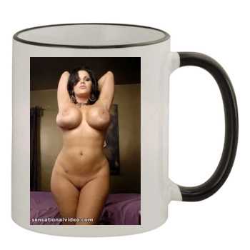 Angelina Castro 11oz Colored Rim & Handle Mug