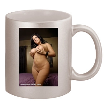 Angelina Castro 11oz Metallic Silver Mug