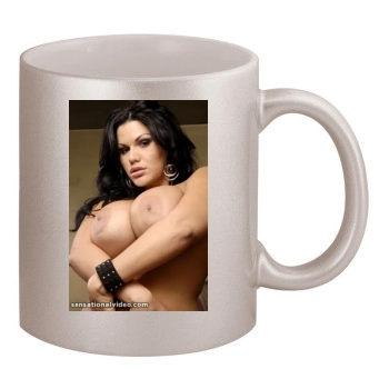 Angelina Castro 11oz Metallic Silver Mug