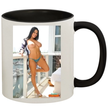 Angelina Castro 11oz Colored Inner & Handle Mug