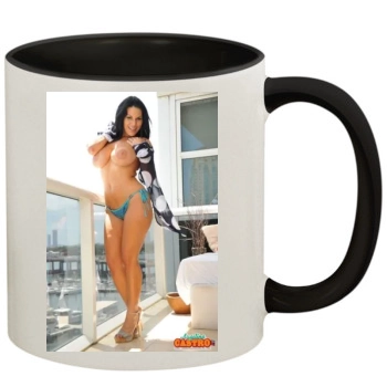 Angelina Castro 11oz Colored Inner & Handle Mug