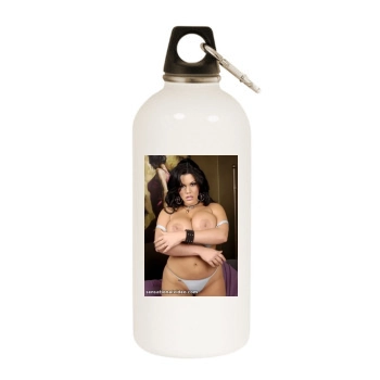 Angelina Castro White Water Bottle With Carabiner