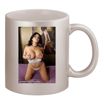 Angelina Castro 11oz Metallic Silver Mug