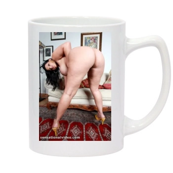 Angelina Castro 14oz White Statesman Mug