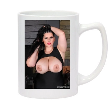 Angelina Castro 14oz White Statesman Mug