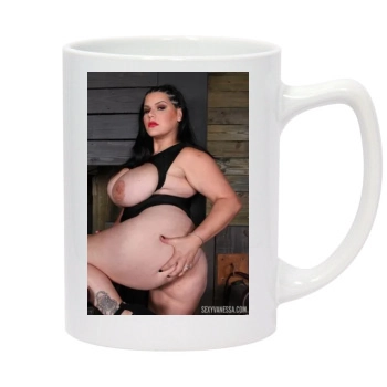 Angelina Castro 14oz White Statesman Mug