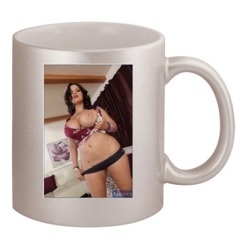 Angelina Castro 11oz Metallic Silver Mug