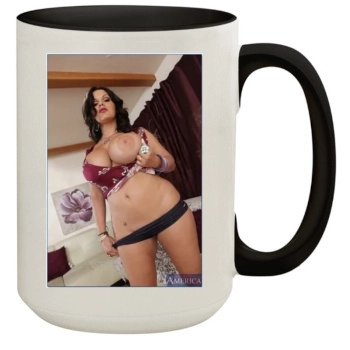 Angelina Castro 15oz Colored Inner & Handle Mug