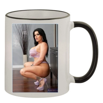 Angelina Castro 11oz Colored Rim & Handle Mug