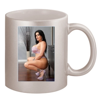 Angelina Castro 11oz Metallic Silver Mug