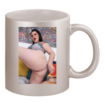 Angelina Castro 11oz Metallic Silver Mug