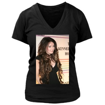 Sarah Brightman Women's Deep V-Neck TShirt