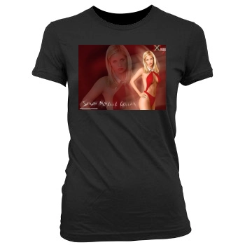 Sarah Michelle Gellar Women's Junior Cut Crewneck T-Shirt