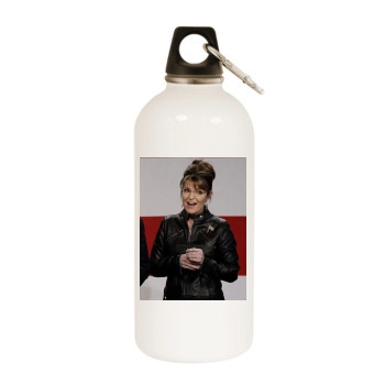 Sarah Palin White Water Bottle With Carabiner