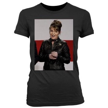 Sarah Palin Women's Junior Cut Crewneck T-Shirt