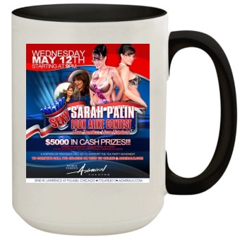 Sarah Palin 15oz Colored Inner & Handle Mug