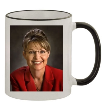 Sarah Palin 11oz Colored Rim & Handle Mug