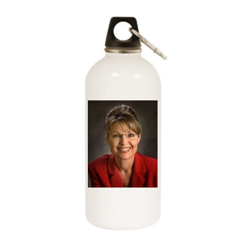 Sarah Palin White Water Bottle With Carabiner