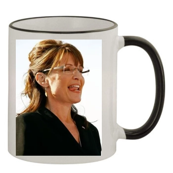 Sarah Palin 11oz Colored Rim & Handle Mug