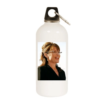 Sarah Palin White Water Bottle With Carabiner