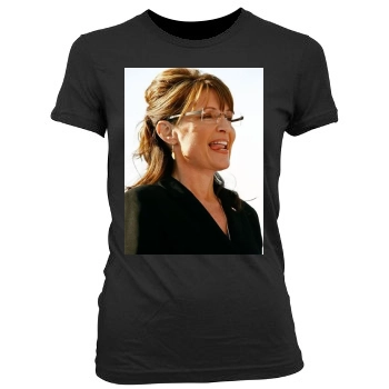 Sarah Palin Women's Junior Cut Crewneck T-Shirt