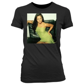 Sarah Shahi Women's Junior Cut Crewneck T-Shirt