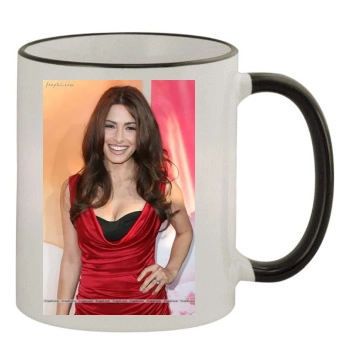 Sarah Shahi 11oz Colored Rim & Handle Mug