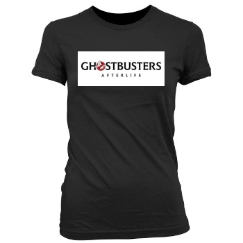 Ghostbusters: Afterlife (2021) Women's Junior Cut Crewneck T-Shirt