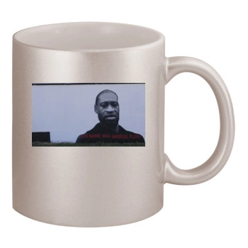 George Floyd 11oz Metallic Silver Mug