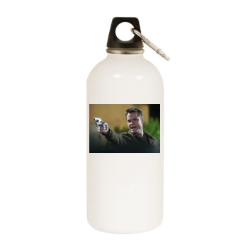 Shane West White Water Bottle With Carabiner