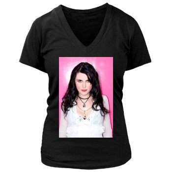 Sharon den Adel Women's Deep V-Neck TShirt