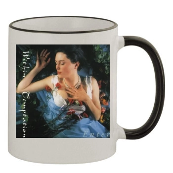 Sharon den Adel 11oz Colored Rim & Handle Mug