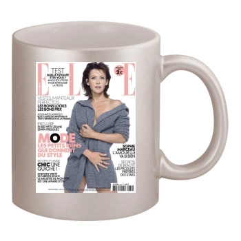 Sophie Marceau 11oz Metallic Silver Mug