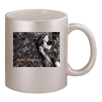 Sophie Marceau 11oz Metallic Silver Mug