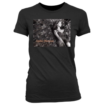 Sophie Marceau Women's Junior Cut Crewneck T-Shirt