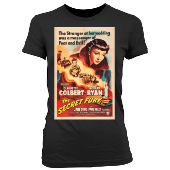 The Secret Fury (1950) Women's Junior Cut Crewneck T-Shirt