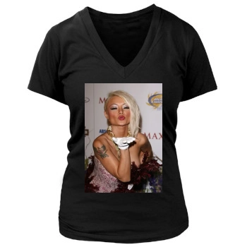 Tila Tequila Women's Deep V-Neck TShirt