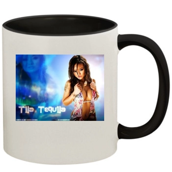 Tila Tequila 11oz Colored Inner & Handle Mug